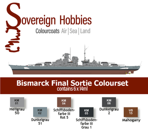 Colourcoats Set DKM Bismarck Final Sortie - Sovereign Hobbies