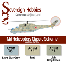 Load image into Gallery viewer, Colourcoats Set Mil Helicopters Classic Scheme Colourset