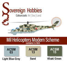 Load image into Gallery viewer, Colourcoats Set Mil Helicopters Modern Scheme Colourset