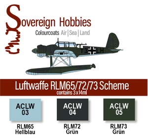 Colourcoats Set Luftwaffe RLM65/72/73 Maritime Scheme