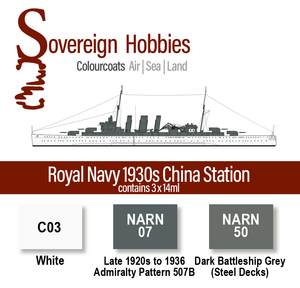 Colourcoats Set Royal Navy 1930s China Station