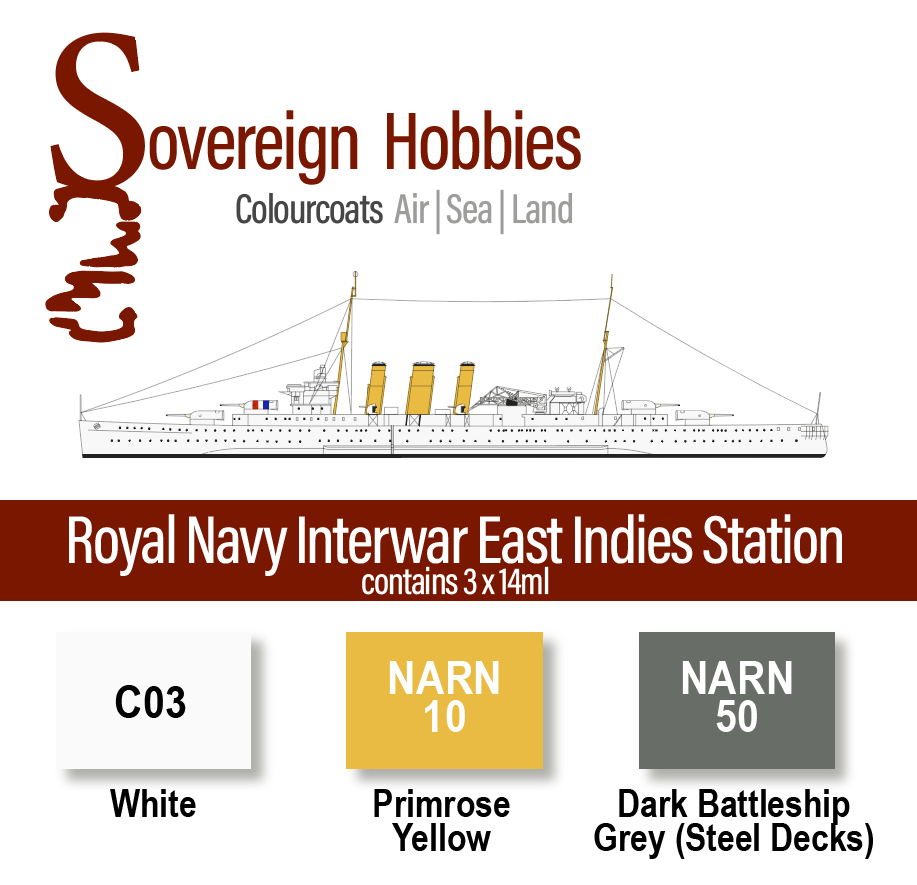 Colourcoats Set Royal Navy Interwar East Indies Station