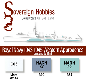Colourcoats Set Royal Navy 1943-1945 Western Approaches - Sovereign Hobbies