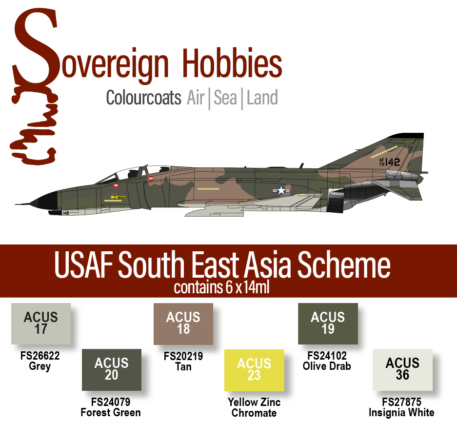 Colourcoats Set USAF South East Asia - Sovereign Hobbies